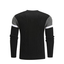Load image into Gallery viewer, Men Casual Knitted Soft Cotton Sweaters Pullover Men Winter New Fashion Striped O-Neck Sweater