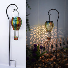 Load image into Gallery viewer, Wrought Iron Hollow Solar Garden Light
