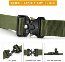 Load image into Gallery viewer, Military Tactical Belt Heavy Duty Security Working Utility Nylon Army Waistband