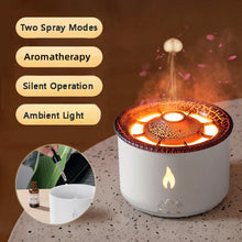Load image into Gallery viewer, 2022 New Creative Ultrasonic Essential Oil Humidifier Volcano Aromatherapy Machine Spray Jellyfish Air Flame Humidifier Diffuser
