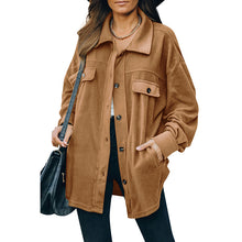 Load image into Gallery viewer, New Lapel Fleece-breasted Cardigan Jacket Shirt
