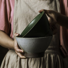 Load image into Gallery viewer, Jingdezhen Handmade Home Retro Noodle Soup High Legged Clay Bowl
