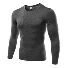 Load image into Gallery viewer, Sports Tights Solid Color Round Neck High Stretch Compression Fitness Clothes
