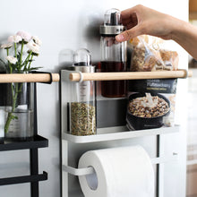 Load image into Gallery viewer, Magnetic Adsorption Refrigerator Side Rack Wall-mounted Multi-function Storage Holder
