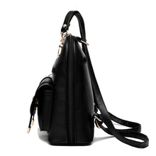 Load image into Gallery viewer, Female bag fashion PU leather dual-use backpack
