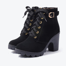 Load image into Gallery viewer, Cross strappy booties with Martin boots
