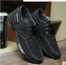 Load image into Gallery viewer, Old Beijing Cloth Shoes Leisure Men&#39;s Canvas Soft Sole Shoes
