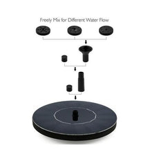 Load image into Gallery viewer, Solar Water Mercury Garden Miniature Floating Fountain
