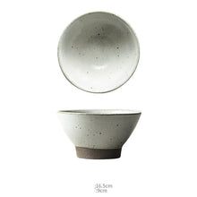 Load image into Gallery viewer, Jingdezhen Handmade Home Retro Noodle Soup High Legged Clay Bowl
