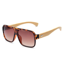 Load image into Gallery viewer, Wooden square sunglasses
