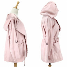 Load image into Gallery viewer, Solid color hooded trench coat
