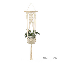 Load image into Gallery viewer, Custom Hand-knitted Hanging Flowerpot Net Bag
