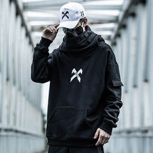 Load image into Gallery viewer, High collar coat hooded sweater
