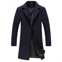 Load image into Gallery viewer, 2021 Autumn And Winter New Mens Solid Color Casual Business Woolen Coats
