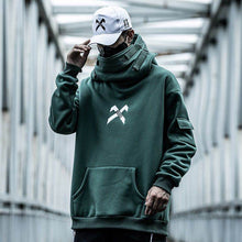 Load image into Gallery viewer, High collar coat hooded sweater

