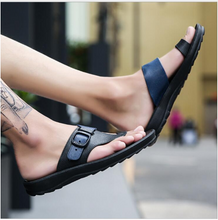 Load image into Gallery viewer, 2021 summer youth dual-use male splint off shoes sandals shoes for men summer casual tide drag
