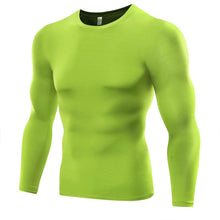 Load image into Gallery viewer, Sports Tights Solid Color Round Neck High Stretch Compression Fitness Clothes

