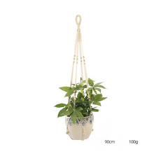 Load image into Gallery viewer, Custom Hand-knitted Hanging Flowerpot Net Bag
