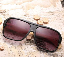 Load image into Gallery viewer, Wooden square sunglasses
