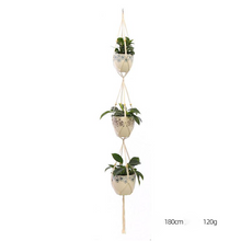 Load image into Gallery viewer, Custom Hand-knitted Hanging Flowerpot Net Bag
