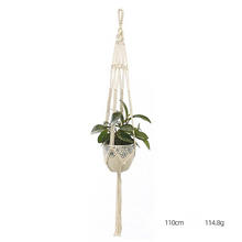 Load image into Gallery viewer, Custom Hand-knitted Hanging Flowerpot Net Bag
