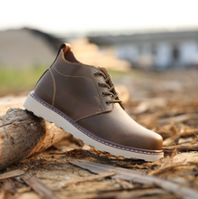 Load image into Gallery viewer, Leather Men Boots Autumn Winter Ankle Boots Fashion Casual Footwear Lace Up Shoes Men High Quality Vintage Men Shoes
