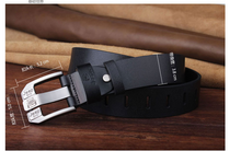 Load image into Gallery viewer, Leather belt, long plus size fat cowhide belt, pin buckle, casual wide decoration
