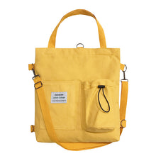 Load image into Gallery viewer, Square Canvas Bag Lady With One Shoulder Slung
