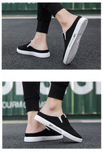 Load image into Gallery viewer, Heelless lazy Shoes Korean Style Trendy One-Foot Toe Canvas Half-Support Shoes
