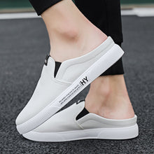 Load image into Gallery viewer, Heelless lazy Shoes Korean Style Trendy One-Foot Toe Canvas Half-Support Shoes

