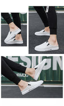 Load image into Gallery viewer, Heelless lazy Shoes Korean Style Trendy One-Foot Toe Canvas Half-Support Shoes
