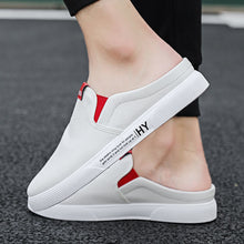 Load image into Gallery viewer, Heelless lazy Shoes Korean Style Trendy One-Foot Toe Canvas Half-Support Shoes
