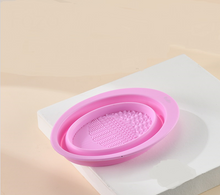 Load image into Gallery viewer, Silicone Cosmetic Makeup Brush Cleaning Pad Board
