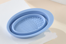 Load image into Gallery viewer, Silicone Cosmetic Makeup Brush Cleaning Pad Board
