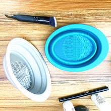 Load image into Gallery viewer, Silicone Cosmetic Makeup Brush Cleaning Pad Board
