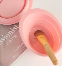 Load image into Gallery viewer, Silicone Cosmetic Makeup Brush Cleaning Pad Board
