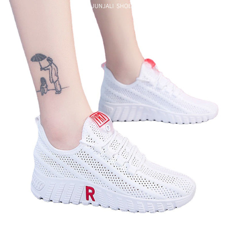 2020 Women Tennis Shoes Bottom Sneakers Gym Female Sport Walking Breathable Mesh Women Sneakers Lightweight Sports Running Shoes
