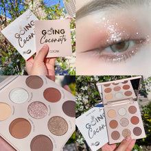 Load image into Gallery viewer, Nine-Color Fruit Eyeshadow Tray Peach Strawberry Orange Soda Honey Tray Pearl Sequins Daily Wild Net Red

