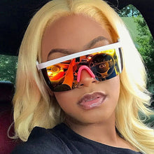Load image into Gallery viewer, Real Film One Piece Sunglasses Oversized Frame Sunglasses Outdoor Prescription Glasses

