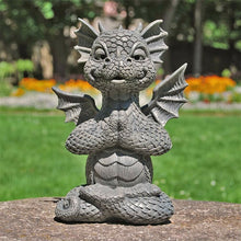 Load image into Gallery viewer, Small Dinosaur Meditation Ornament Garden Resin Crafts Statue
