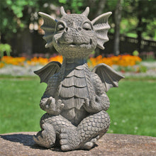 Load image into Gallery viewer, Small Dinosaur Meditation Ornament Garden Resin Crafts Statue
