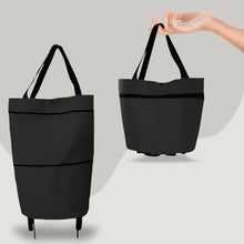 Load image into Gallery viewer, 2 in 1 Foldable Shopping Cart with Wheels Premium Oxford Fabric Multifunction Shopping Bag Organizer with High Capacity
