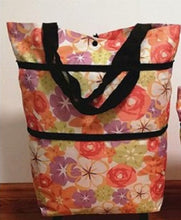 Load image into Gallery viewer, 2 in 1 Foldable Shopping Cart with Wheels Premium Oxford Fabric Multifunction Shopping Bag Organizer with High Capacity
