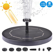 Load image into Gallery viewer, Solar Water Mercury Garden Miniature Floating Fountain
