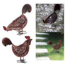 Load image into Gallery viewer, Solar Garden Lamp Iron Rooster Shape Landscape Light Outdoor Decorative Lamp
