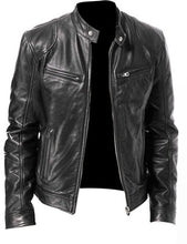 Load image into Gallery viewer, PU Leather Jacket Slim Leather Jacket

