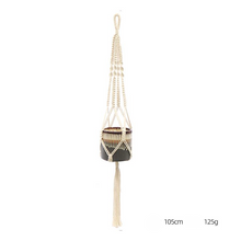 Load image into Gallery viewer, Custom Hand-knitted Hanging Flowerpot Net Bag
