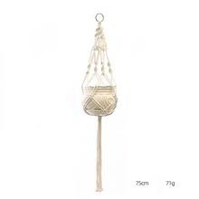 Load image into Gallery viewer, Custom Hand-knitted Hanging Flowerpot Net Bag

