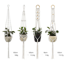 Load image into Gallery viewer, Custom Hand-knitted Hanging Flowerpot Net Bag
