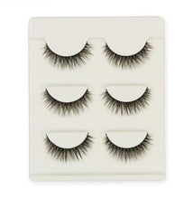 Load image into Gallery viewer, 3 pair false eyelashes mink hair lashes Slim curly raised fake Eyelashes extension Cilios Posticos makeup
